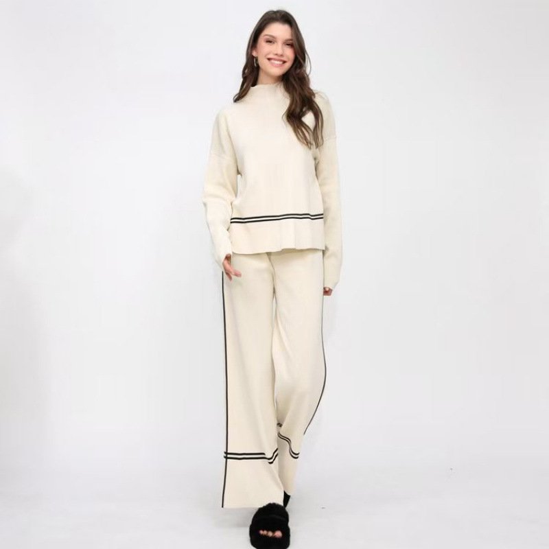 Fashionable And Versatile Autumn And Winter Knitted Two-piece Set - Image 6