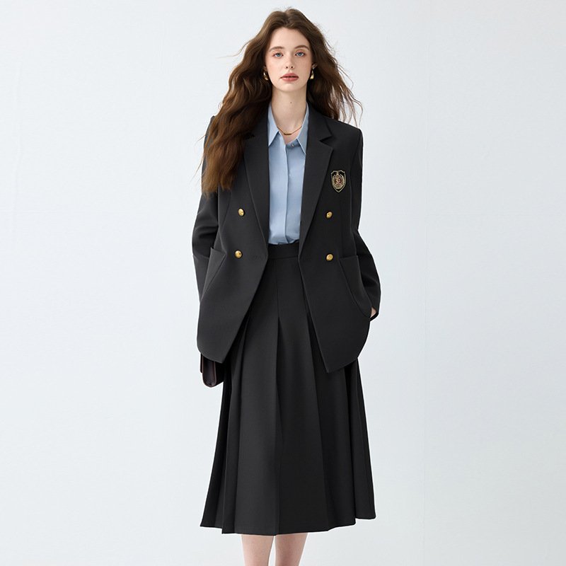 Women's Black Casual Blazer Set - Image 4