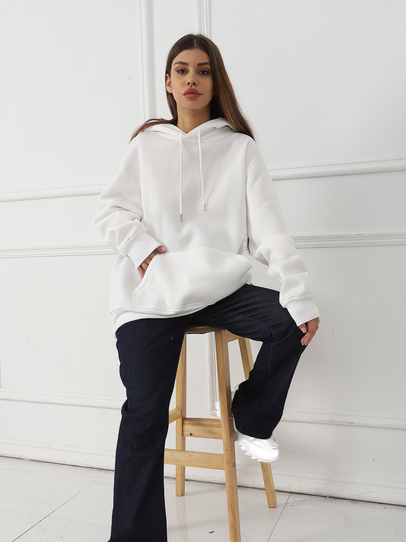 Women's Fashionable Casual Printed Long Sleeved Sweatshirt - Image 9