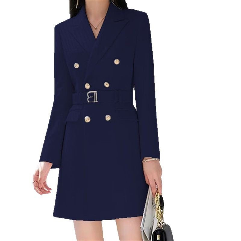 Office Lady Style Slimming Waist Trimming Coat Women's Top - Image 5