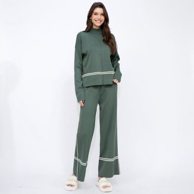 Fashionable And Versatile Autumn And Winter Knitted Two-piece Set - Image 8