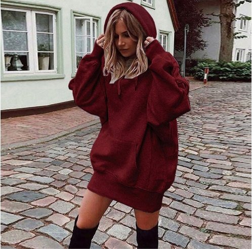 Women's Casual Hoodie With Kangaroo Pocket And Drawstring Waist - Comfortable And Stylish Sweatshirt For Everyday Wear - Image 5