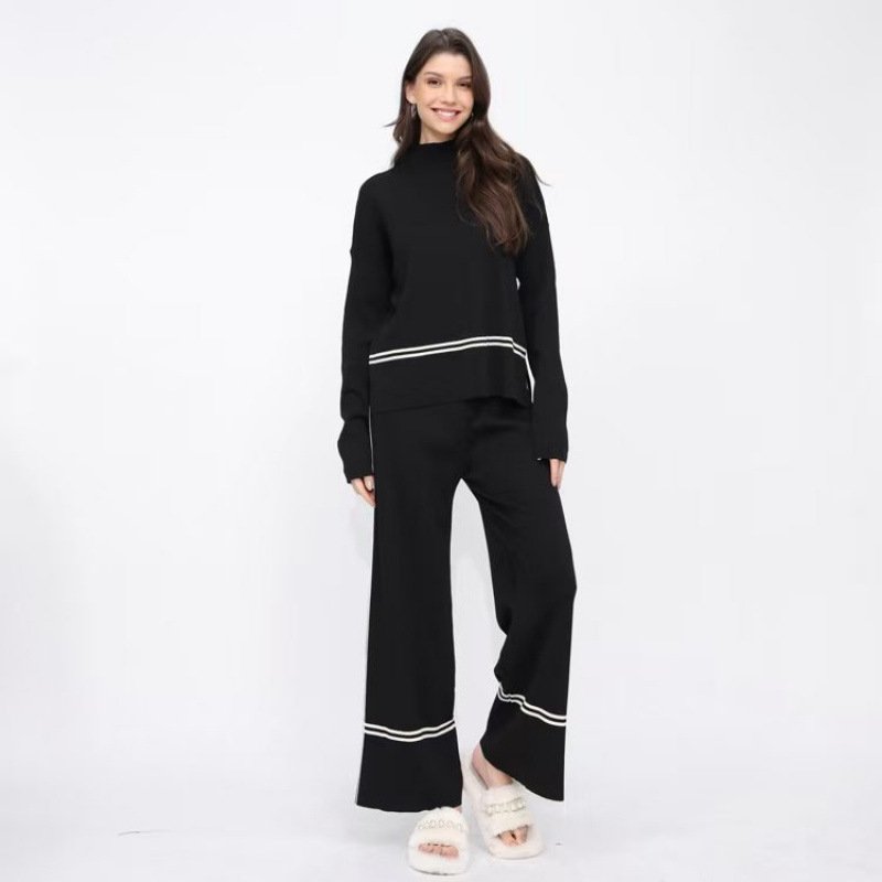 Fashionable And Versatile Autumn And Winter Knitted Two-piece Set - Image 4