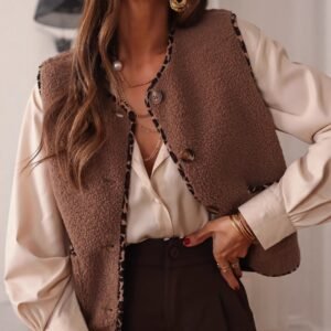 Ladies' Women's Lamb Wool Vest Fur Vest