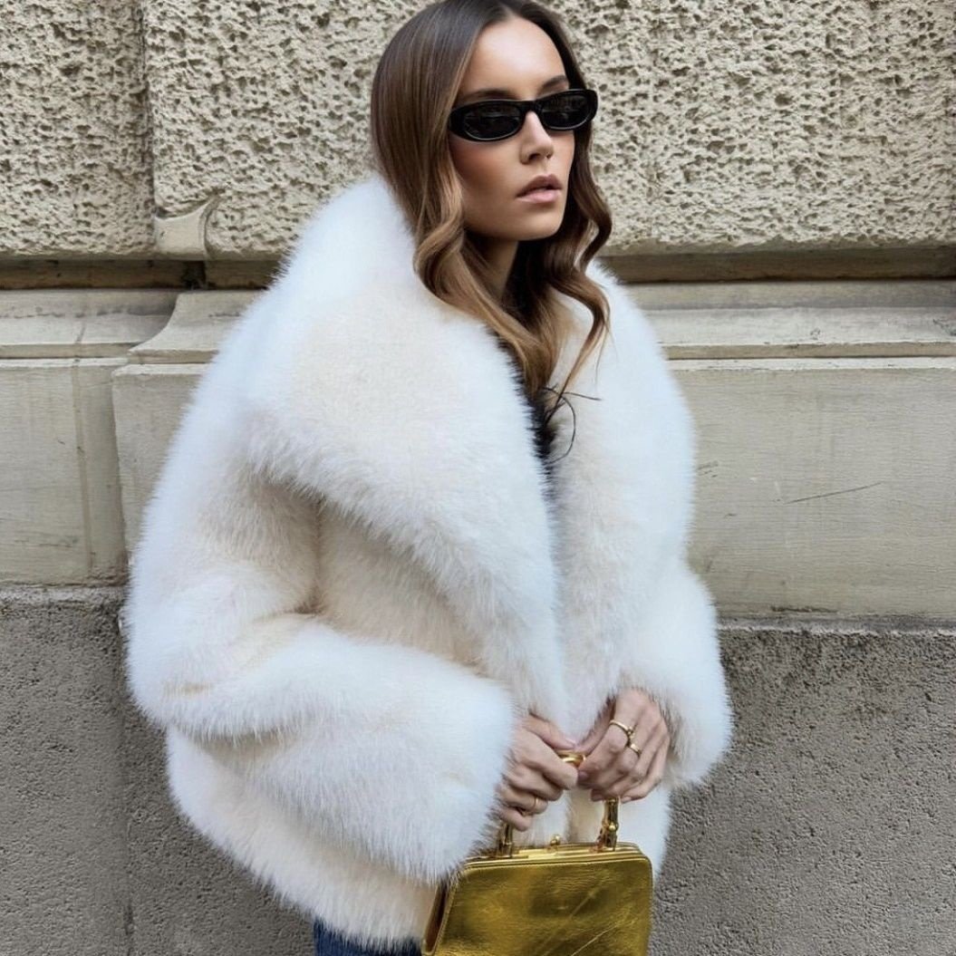 Faux Fur Coat Female Short Chic - Image 6