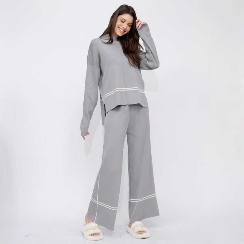 Fashionable And Versatile Autumn And Winter Knitted Two-piece Set - Image 7