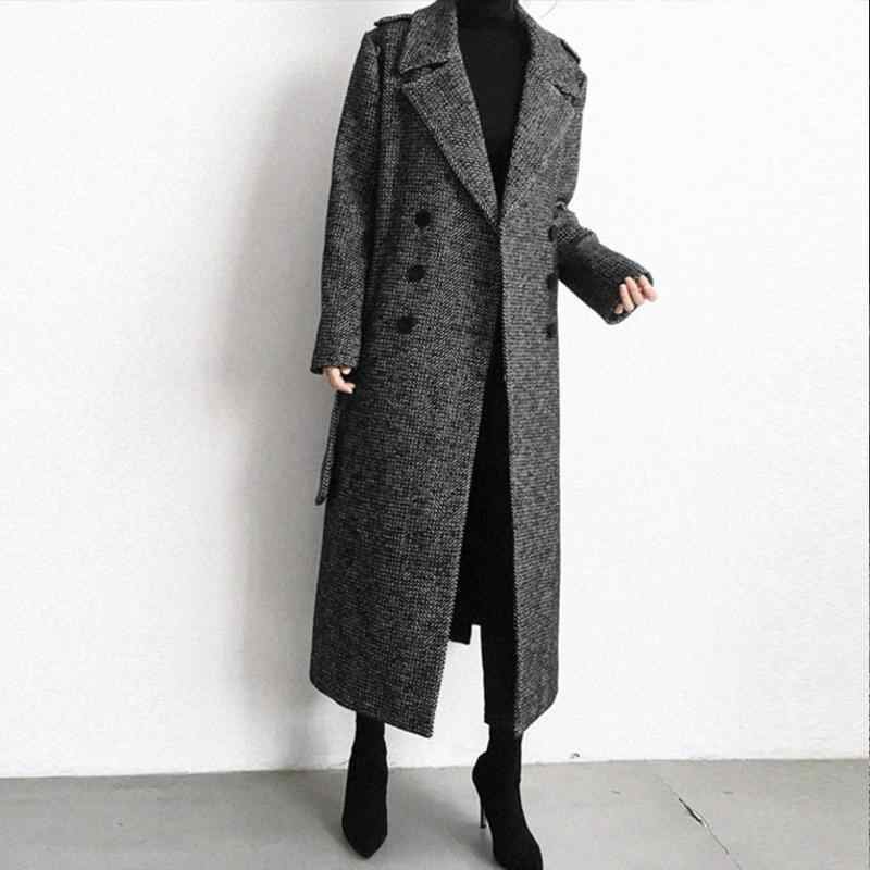 Korean-style Mid-length Wool Coat For Women - Image 3